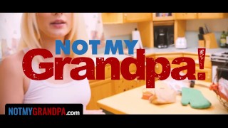 Not My Grandpa - Hot Curvy Teen Takes Care Of Her Wealthy Step Grandpa's Dirty Needs For Favors