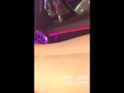 Preview 4 of Asian Ladyboy very cute masturbating her cock at the car and outdoors with boyfriend