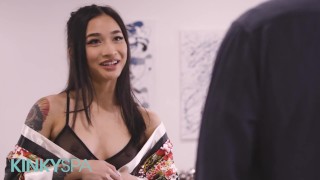 Slutty Asian Elle Lee Gets Filled With Spunk By Step Brother After They Fuck