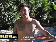 Preview 2 of Latin Leche - Sexy Fit Latinos Take Break From Work For Passionate Intercourse By The Pool