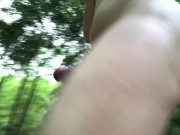 Preview 4 of Walking around the bamboo grove with a naked erection sometimes spilling cum _ 210613-3