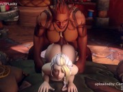 Preview 2 of WoW Porn Animations! Jaina Proudmore getting her ass fucked by an Orc