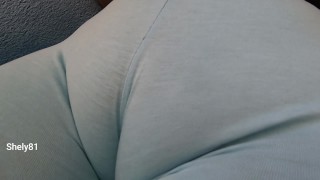 fiery model panties try on cameltoe close-up tease big ass