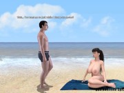 Preview 6 of Adventures Of Willy D: Girl With Huge Boobs, Public Beach Deepthroat And Throat Pie-S2E25