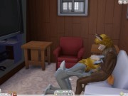 Preview 4 of Wolf and Bunny Sims 4 Furry EP. 3