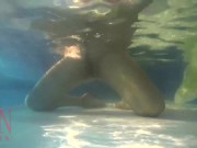 Preview 5 of Underwater pussy show. Mermaid fingering masturbation Cam 3 1