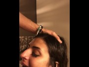 Preview 4 of Lebanese thot gets throat fucked by mixed cock