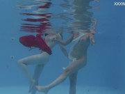 Preview 6 of Marfa touches Emerald Ocean babe in the pool