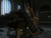 Preview 1 of Fox hump the big bad wolf HD by h0rs3
