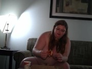Preview 3 of BBW Stuffing Fat Face with Pizza - Bettie Brickhouse