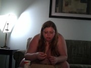 Preview 4 of BBW Stuffing Fat Face with Pizza - Bettie Brickhouse