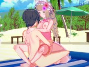 Preview 4 of Maho and Yuuki have deep sex on the beach. - Princess Connect! Re:Dive Hentai
