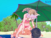 Preview 6 of Maho and Yuuki have deep sex on the beach. - Princess Connect! Re:Dive Hentai