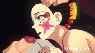Saitama Smashes Nezuko's pussy - Demon Slayer x One punch Man / Hentai