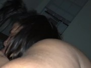 Preview 1 of BBW Sloppy DeepThroat And Swallows The Nut