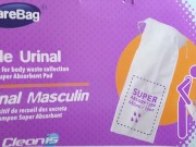 Preview 1 of Trying A Male Urinal Bag for the First Time