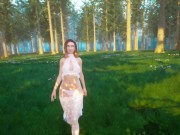 Preview 1 of The Lustland Adventure Futa game | bride in wedding dress