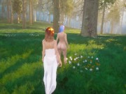 Preview 2 of The Lustland Adventure Futa game | bride in wedding dress