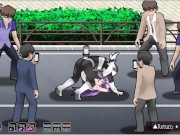 Preview 2 of Blazing Angel Mistletear [PornPlay Hentai sex game] Ep.4 heroine topless in the public street