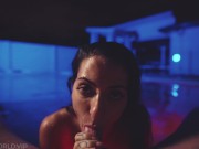 Preview 3 of Wet & Hot Nighttime Blowjob in the Pool - POV