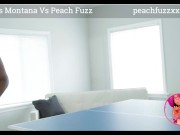 Preview 1 of Bones Montana Plays PingPong with Peach Fuzz