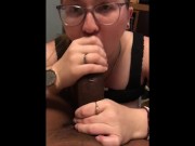 Preview 2 of Nerdy PAWG with big natural tits from Tinder moans loud for BBC on the first date !