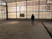 Preview 1 of FUCK ME FROM BEHIND AND CUM IN MY PANTIES | ABANDONED GREENHOUSE | cum play | OUTDOOR PART 2