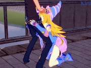 Preview 1 of Dark Magician Girl and Yugi Mutou have a deep sex on a deserted bridge. - Yu-Gi-Oh! DM Hentai