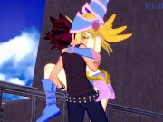 Preview 5 of Dark Magician Girl and Yugi Mutou have a deep sex on a deserted bridge. - Yu-Gi-Oh! DM Hentai