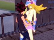Preview 6 of Dark Magician Girl and Yugi Mutou have a deep sex on a deserted bridge. - Yu-Gi-Oh! DM Hentai