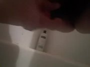 Preview 1 of Squirting and pissing IN THE TUB WHILE FUCKING MYSELF WITH A CUCUMBER INSERTED