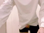Preview 6 of Japanese big dick lotion hip shaking masturbation