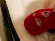 Preview 1 of Amateur FACIAL with red robbery mask
