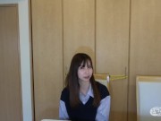 Preview 2 of 【Episode.1】若い娘向けのファッション雑誌でモデルをやっていそうなスレンダー美人のパイパン穴に生で挿入し大量中出し ～インタビュー・クンニ～【個人撮影】