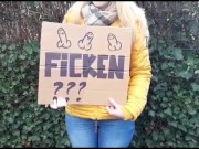 Preview 4 of Studentin fragt einen Fremden ob er sie Ficken will