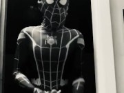 Preview 2 of Dark Spider-Man rubs his big white dick after Gwen Stacy leaves