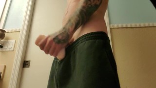 Sweat pants jerking off part 1