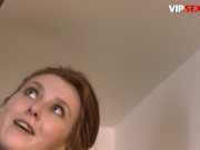 Preview 6 of VIP SEX VAULT - Sexy Redhead Linda Sweet Is So Horny That She Fucks On The Floor