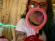 Preview 6 of Smoking Latex Femdom Nurse POV SPH Sissy Humiliating Facesitting Pussy Fingering JOI