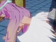 Preview 6 of jibril milks a load into her ass pussy