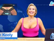Preview 5 of Camsoda - Big Tits MILF Ryan Keely Enjoys Sybian While Reading The News