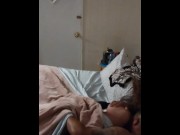 Preview 3 of Smoking and chilling in my black sexy night dress with a Latino roommate part 5 (fucked hard) orgasm