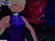 Preview 1 of Trans VTuber Shows Off Her New Dress On Stream Than Fucks Her BF In VR!