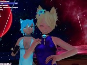 Preview 2 of Trans VTuber Shows Off Her New Dress On Stream Than Fucks Her BF In VR!