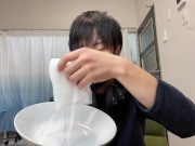 Preview 1 of I tried "Gauze Lotion Masturbation" which is said to be super comfortable! Ejaculation squirting