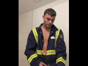 Preview 5 of Jacking dick in work uniform