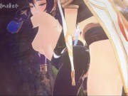Preview 2 of Genshin Mona and Aether making love