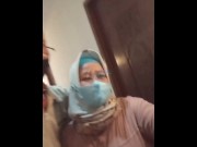 Preview 1 of "PEMBUAHAN DI AWAL RAMADHAN" _ Fuckin' indonesian hijab bbw milf housewife landlord broker mediator