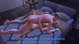 STEPBROTHER BURNED HIS STEPSISTER FOR PUSSY FINGERING AND ARRANGED ROUGH SEX AND FACEFUCK (SIMS 4)