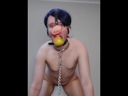 Preview 4 of Hog Oinking and Masturbating for Live Public Webcam public humiliation pig